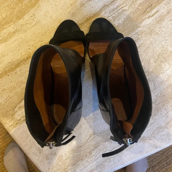 IRO Heeled Leather Ankle Boot Sandal - Picture 5 of 10